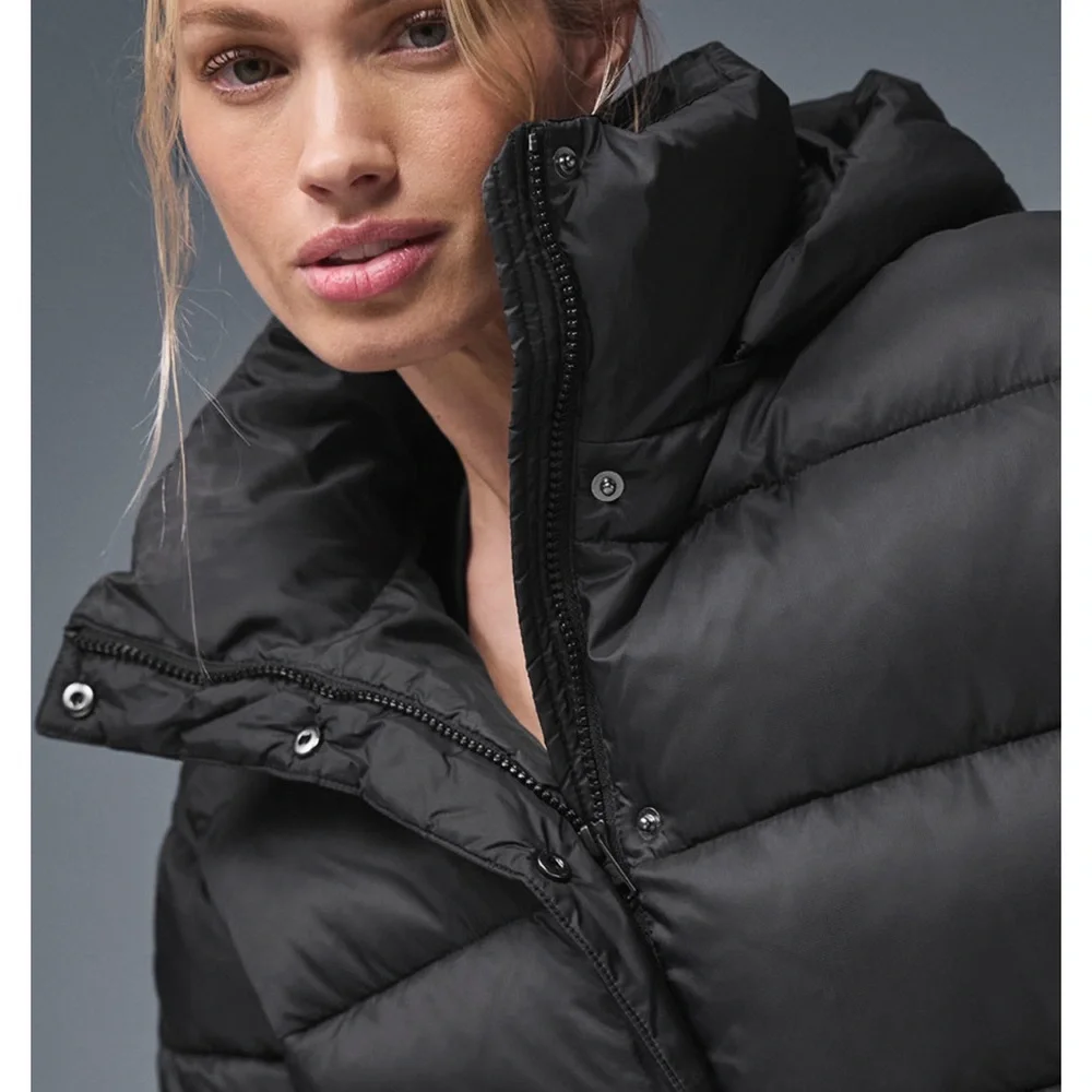 Alo Yoga Aspen Love Puffer Jacket Black XS - Picture 5 of 8